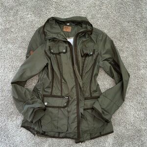 Goode Rider Jacket Rain Olive Green Women's Jacket Sz L